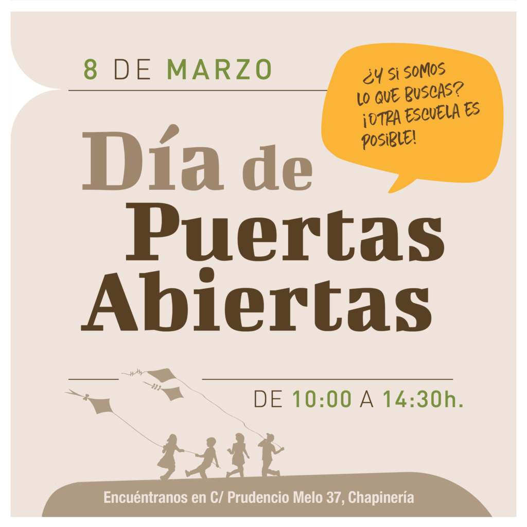 Alavida, colegio de educación activa, colegio respetuoso, día de puertas abiertas, 8 de marzo de 2026, otra escuela es posible, 25 aniversario Alavida